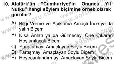 Eleştiri Kuramları Dersi 2012 - 2013 Yılı (Vize) Ara Sınav Soruları 10. Soru