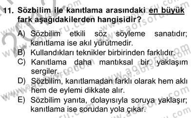 Eleştiri Kuramları Dersi 2012 - 2013 Yılı (Vize) Ara Sınav Soruları 11. Soru