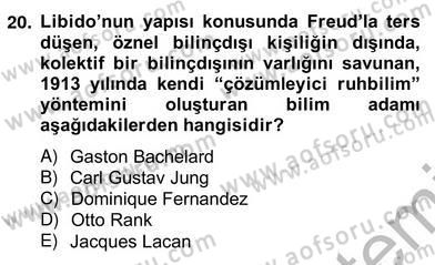 Eleştiri Kuramları Dersi 2012 - 2013 Yılı (Vize) Ara Sınav Soruları 20. Soru