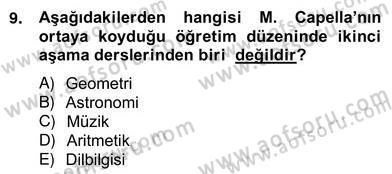 Eleştiri Kuramları Dersi 2012 - 2013 Yılı (Vize) Ara Sınav Soruları 9. Soru
