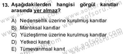 Eleştiri Kuramları Dersi 2013 - 2014 Yılı (Vize) Ara Sınav Soruları 13. Soru