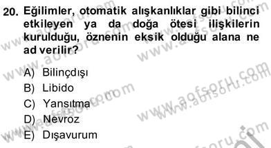 Eleştiri Kuramları Dersi 2013 - 2014 Yılı (Vize) Ara Sınav Soruları 20. Soru