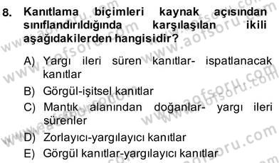 Eleştiri Kuramları Dersi 2013 - 2014 Yılı (Vize) Ara Sınav Soruları 8. Soru