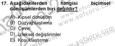 Eleştiri Kuramları Dersi 2013 - 2014 Yılı Tek Ders Sınav Soruları 17. Soru