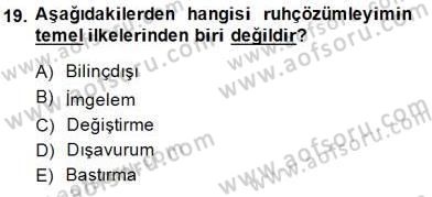 Eleştiri Kuramları Dersi 2014 - 2015 Yılı (Vize) Ara Sınav Soruları 19. Soru