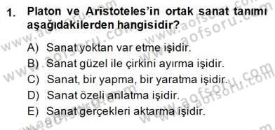 Eleştiri Kuramları Dersi 2014 - 2015 Yılı (Final) Dönem Sonu Sınav Soruları 1. Soru