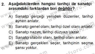 Eleştiri Kuramları Dersi 2014 - 2015 Yılı (Final) Dönem Sonu Sınav Soruları 2. Soru