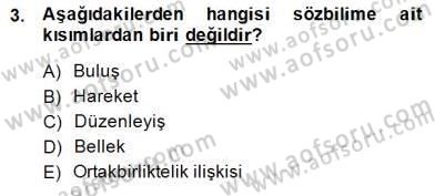 Eleştiri Kuramları Dersi 2014 - 2015 Yılı (Final) Dönem Sonu Sınav Soruları 3. Soru