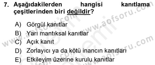 Eleştiri Kuramları Dersi 2015 - 2016 Yılı (Vize) Ara Sınav Soruları 7. Soru