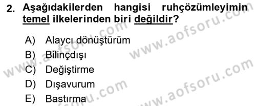 Eleştiri Kuramları Dersi 2015 - 2016 Yılı Tek Ders Sınav Soruları 2. Soru