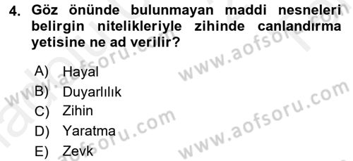 Eleştiri Kuramları Dersi 2015 - 2016 Yılı Tek Ders Sınav Soruları 4. Soru