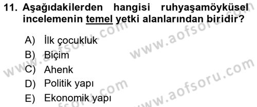 Eleştiri Kuramları Dersi 2016 - 2017 Yılı (Vize) Ara Sınav Soruları 11. Soru