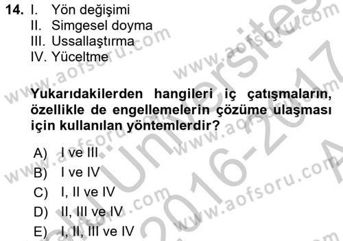Eleştiri Kuramları Dersi 2016 - 2017 Yılı (Vize) Ara Sınav Soruları 14. Soru