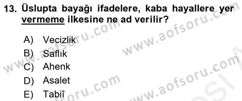 Eleştiri Kuramları Dersi 2017 - 2018 Yılı 3 Ders Sınav Soruları 13. Soru