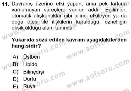 Eleştiri Kuramları Dersi 2021 - 2022 Yılı Yaz Okulu Sınav Soruları 11. Soru