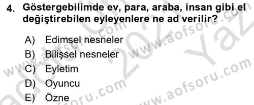 Eleştiri Kuramları Dersi 2021 - 2022 Yılı Yaz Okulu Sınav Soruları 4. Soru