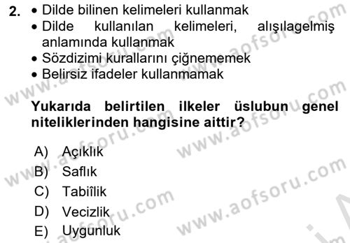 Eleştiri Kuramları Dersi 2024 - 2025 Yılı (Vize) Ara Sınav Soruları 2. Soru