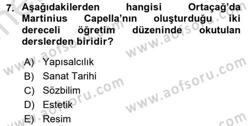Eleştiri Kuramları Dersi 2024 - 2025 Yılı (Vize) Ara Sınav Soruları 7. Soru