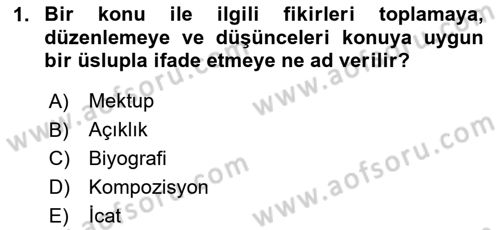 Eleştiri Kuramları Dersi 2024 - 2025 Yılı (Final) Dönem Sonu Sınav Soruları 1. Soru