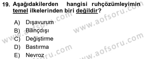 Eleştiri Kuramları Dersi 2025 - 2026 Yılı (Vize) Ara Sınav Soruları 19. Soru