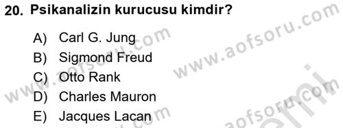 Eleştiri Kuramları Dersi 2025 - 2026 Yılı (Vize) Ara Sınav Soruları 20. Soru