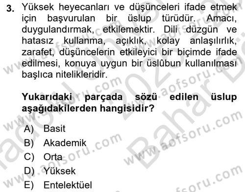 Eleştiri Kuramları Dersi 2025 - 2026 Yılı (Vize) Ara Sınav Soruları 3. Soru