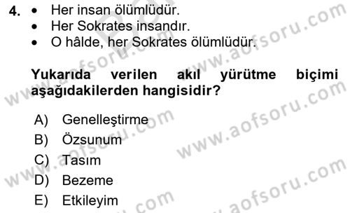 Eleştiri Kuramları Dersi 2025 - 2026 Yılı (Final) Dönem Sonu Sınav Soruları 4. Soru