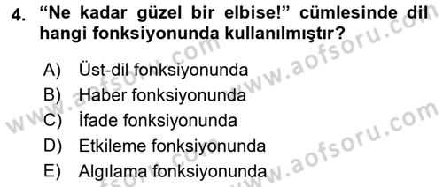 Eleştiri Tarihi Dersi 2018 - 2019 Yılı 3 Ders Sınav Soruları 4. Soru