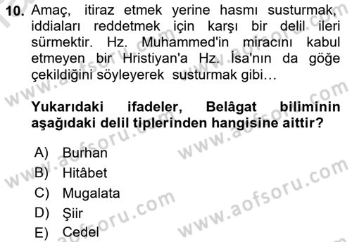 Eleştiri Tarihi Dersi 2023 - 2024 Yılı (Vize) Ara Sınav Soruları 10. Soru