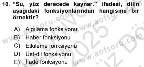 Eleştiri Tarihi Dersi 2025 - 2026 Yılı (Vize) Ara Sınav Soruları 10. Soru