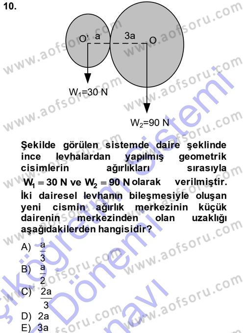 Teknolojinin Bilimsel İlkeleri 1 Dersi 2013 - 2014 Yılı (Final) Dönem Sonu Sınav Soruları 10. Soru