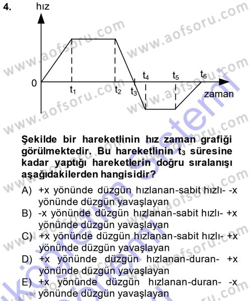 Teknolojinin Bilimsel İlkeleri 1 Dersi 2013 - 2014 Yılı (Final) Dönem Sonu Sınav Soruları 4. Soru