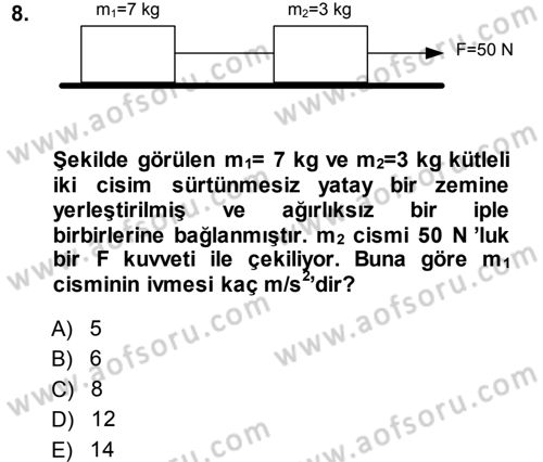 Teknolojinin Bilimsel İlkeleri 1 Dersi 2013 - 2014 Yılı Tek Ders Sınav Soruları 8. Soru