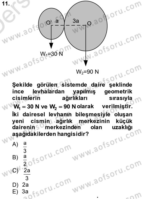 Teknolojinin Bilimsel İlkeleri 1 Dersi 2014 - 2015 Yılı Tek Ders Sınav Soruları 11. Soru