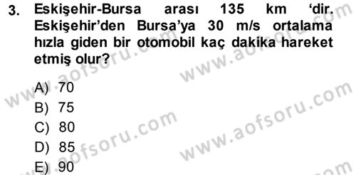 Teknolojinin Bilimsel İlkeleri 1 Dersi 2014 - 2015 Yılı Tek Ders Sınav Soruları 3. Soru