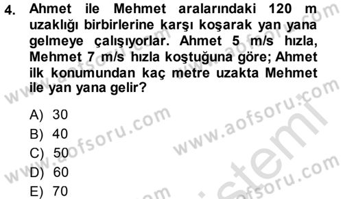 Teknolojinin Bilimsel İlkeleri 1 Dersi 2014 - 2015 Yılı Tek Ders Sınav Soruları 4. Soru