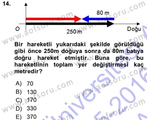 Teknolojinin Bilimsel İlkeleri 1 Dersi 2015 - 2016 Yılı (Vize) Ara Sınavı 14. Soru