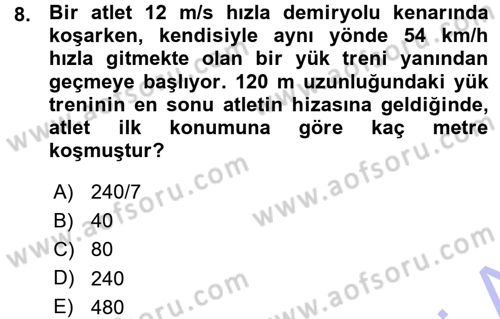 Teknolojinin Bilimsel İlkeleri 1 Dersi 2015 - 2016 Yılı (Vize) Ara Sınavı 8. Soru