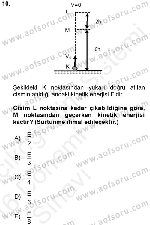 Teknolojinin Bilimsel İlkeleri 1 Dersi 2015 - 2016 Yılı Tek Ders Sınav Soruları 10. Soru