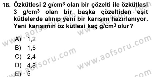 Teknolojinin Bilimsel İlkeleri 1 Dersi 2015 - 2016 Yılı Tek Ders Sınav Soruları 18. Soru