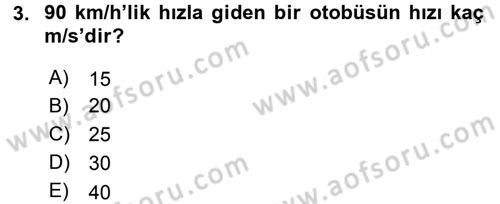 Teknolojinin Bilimsel İlkeleri 1 Dersi 2015 - 2016 Yılı Tek Ders Sınav Soruları 3. Soru
