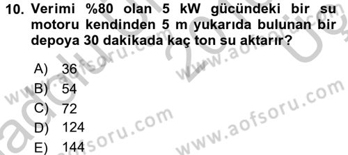 Teknolojinin Bilimsel İlkeleri 1 Dersi 2016 - 2017 Yılı 3 Ders Sınav Soruları 10. Soru