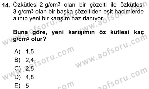 Teknolojinin Bilimsel İlkeleri 1 Dersi 2016 - 2017 Yılı 3 Ders Sınav Soruları 14. Soru