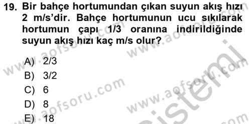 Teknolojinin Bilimsel İlkeleri 1 Dersi 2016 - 2017 Yılı 3 Ders Sınav Soruları 19. Soru