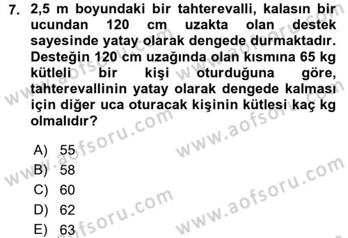 Teknolojinin Bilimsel İlkeleri 1 Dersi 2016 - 2017 Yılı 3 Ders Sınav Soruları 7. Soru