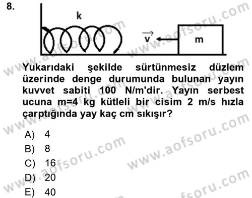 Teknolojinin Bilimsel İlkeleri 1 Dersi 2016 - 2017 Yılı 3 Ders Sınav Soruları 8. Soru