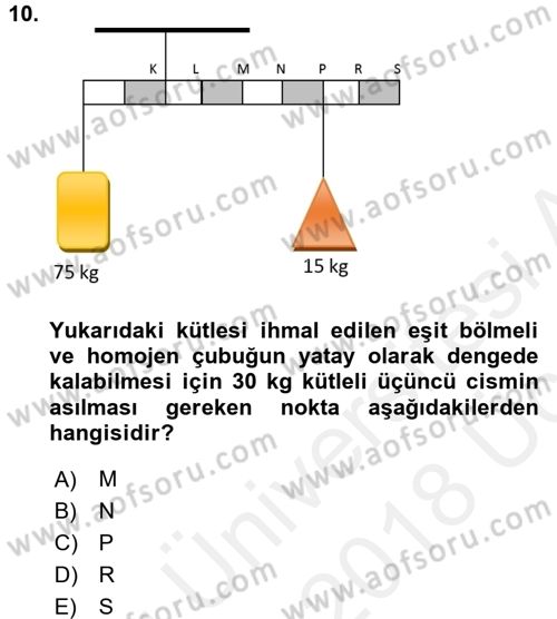 Teknolojinin Bilimsel İlkeleri 1 Dersi 2017 - 2018 Yılı 3 Ders Sınav Soruları 10. Soru