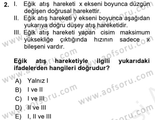 Teknolojinin Bilimsel İlkeleri 1 Dersi 2017 - 2018 Yılı 3 Ders Sınav Soruları 2. Soru