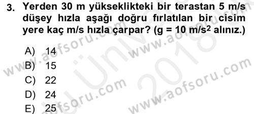 Teknolojinin Bilimsel İlkeleri 1 Dersi 2017 - 2018 Yılı 3 Ders Sınav Soruları 3. Soru