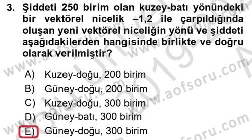 Teknolojinin Bilimsel İlkeleri 1 Dersi 2019 - 2020 Yılı (Vize) Ara Sınav Soruları 3. Soru
